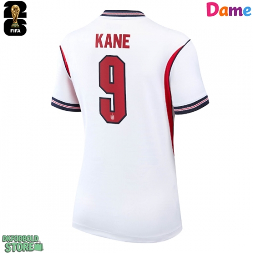 England Harry Kane #9 Replika Hjemmebanetrøje Dame VM 2026 Kortærmet